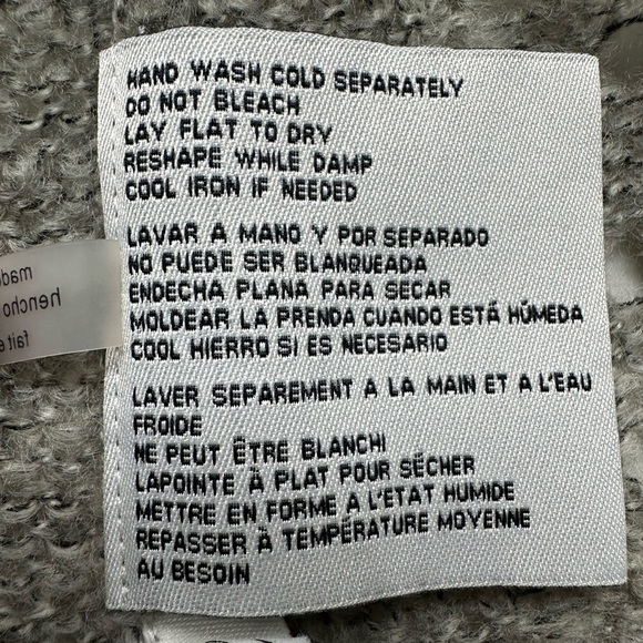 Simply Noelle Convertible Sweater Lightweight Open Knit Taupe Size M - Picture 12 of 16